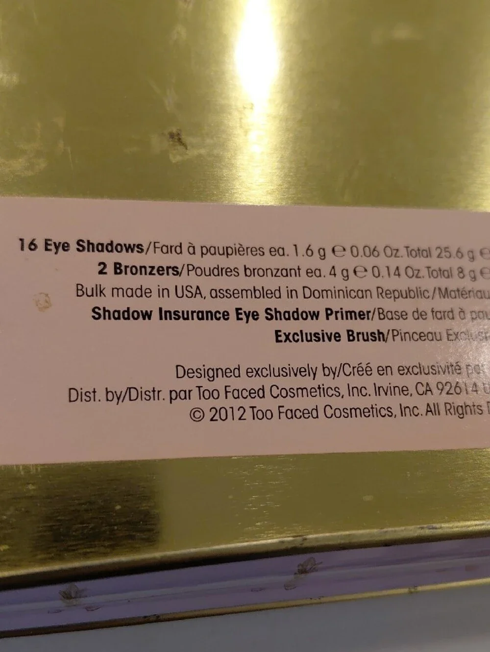 Too Faced Pink and Gold Complete Makeup Tin.....NEW